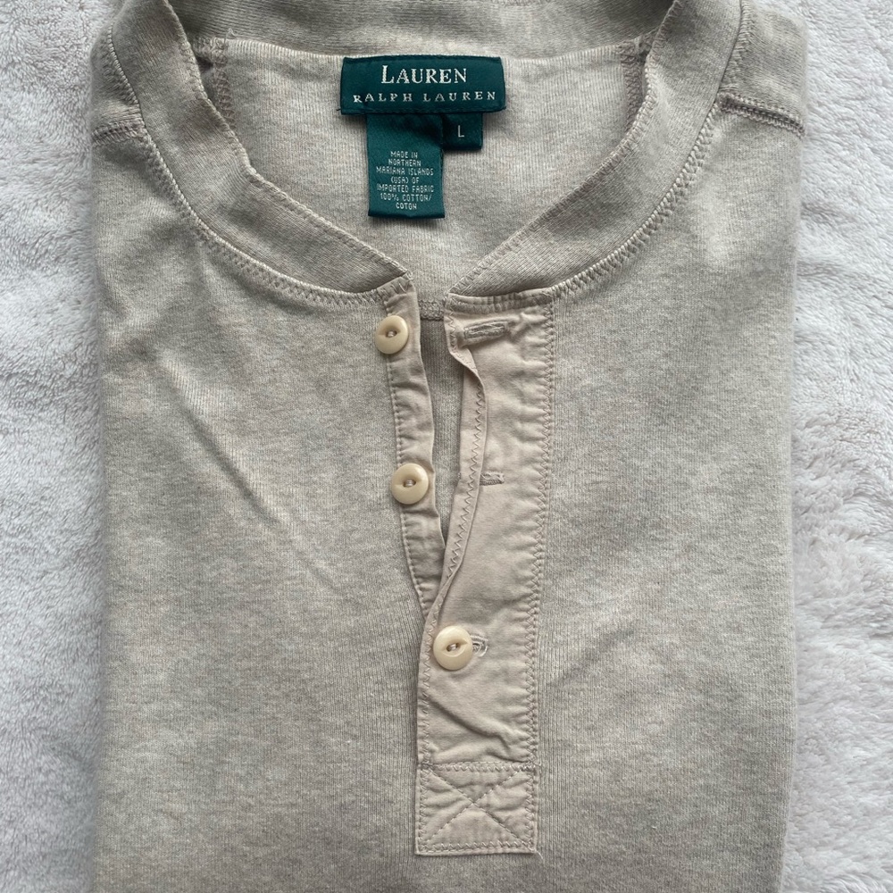 Ralph Lauren beige top size l